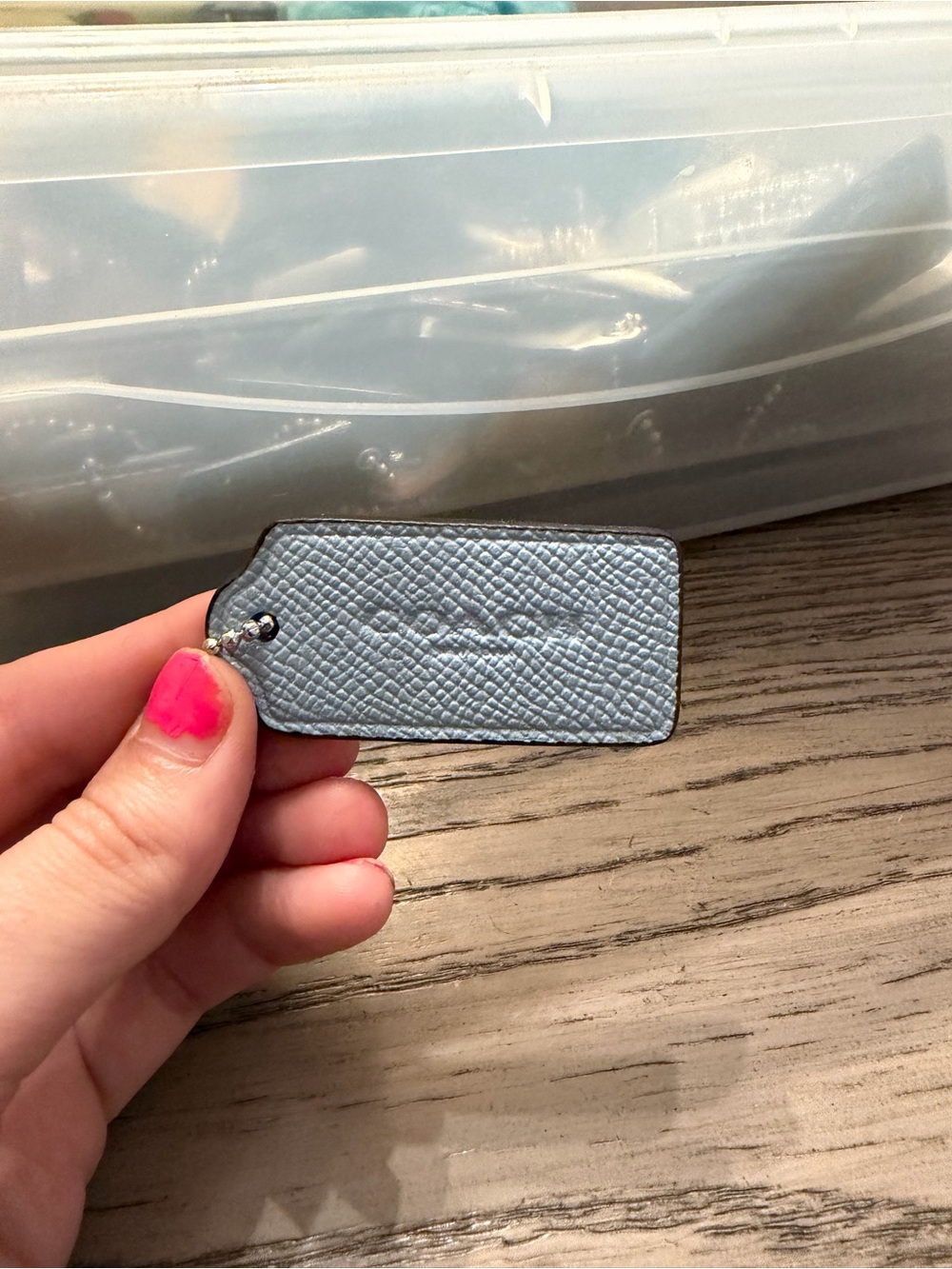 Leather COACH Luggage Tag - various colors